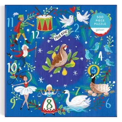 Galison 12 Days Wreath 500 Piece Puzzle