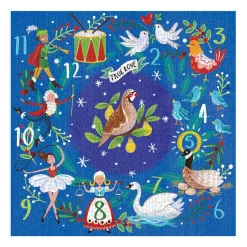 Galison 12 Days Wreath 500 Piece Puzzle