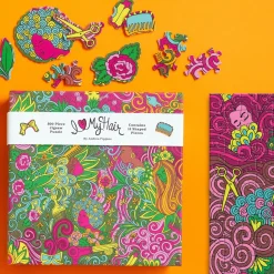 Galison Andrea Pippins I Love My Hair 500 Piece Puzzle with Shaped Pieces
