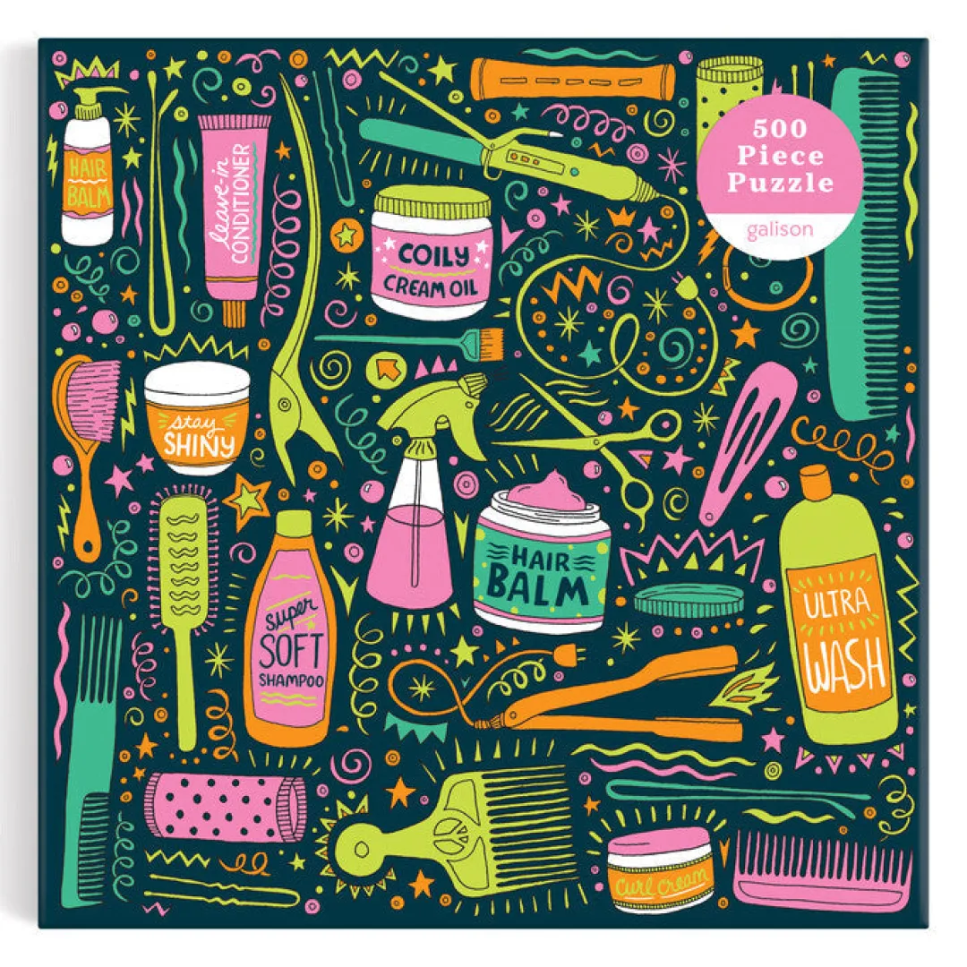 Galison Andrea Pippins I Love My Hair Tools 500 Piece Puzzle