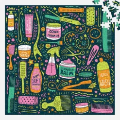 Galison Andrea Pippins I Love My Hair Tools 500 Piece Puzzle