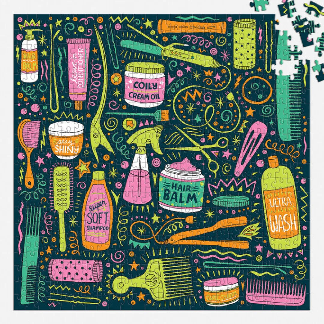 Galison Andrea Pippins I Love My Hair Tools 500 Piece Puzzle