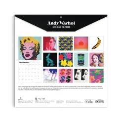 Galison Andy Warhol 2026 Classic 12 x 12 Wall Calendar