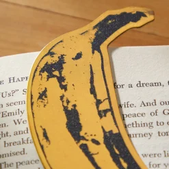 Galison Andy Warhol Banana Shaped Bookmark