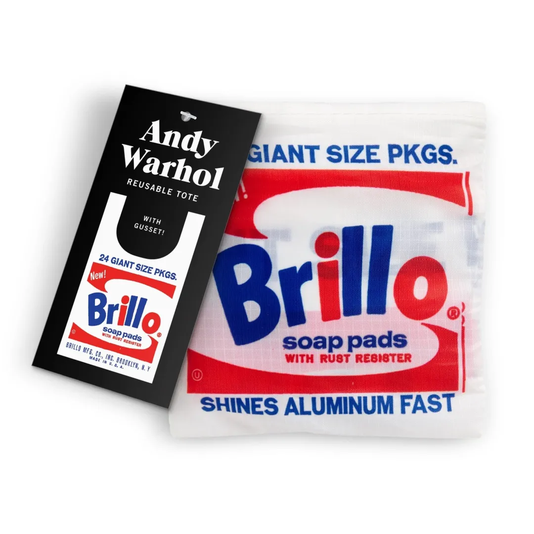 Galison Andy Warhol Brillo Reusable Tote Bag