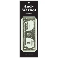 Galison Andy Warhol Dollar Bill Shaped Bookmark