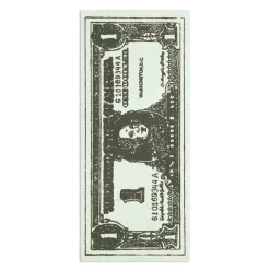 Galison Andy Warhol Dollar Bill Shaped Bookmark