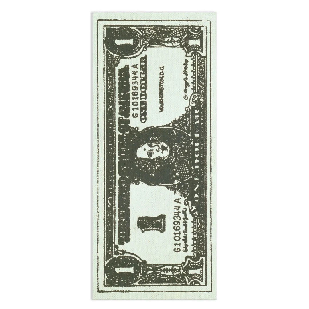 Galison Andy Warhol Dollar Bill Shaped Bookmark