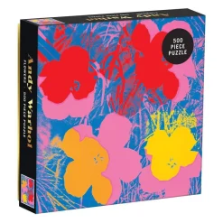 Galison Andy Warhol Flowers 500 Piece Jigsaw Puzzle