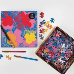Galison Andy Warhol Flowers 500 Piece Jigsaw Puzzle