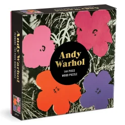Galison Andy Warhol Flowers 144 Piece Wood Puzzle
