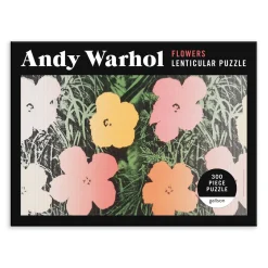 Galison Andy Warhol Flowers 300 Piece Lenticular Jigsaw Puzzle