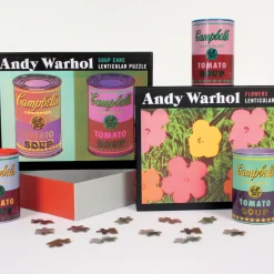 Galison Andy Warhol Flowers 300 Piece Lenticular Jigsaw Puzzle