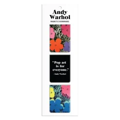 Galison Andy Warhol Flowers Magnetic Bookmarks