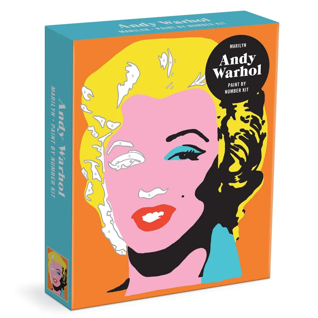 Galison Andy Warhol Marilyn Paint By Number Kit