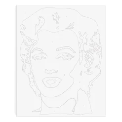 Galison Andy Warhol Marilyn Paint By Number Kit