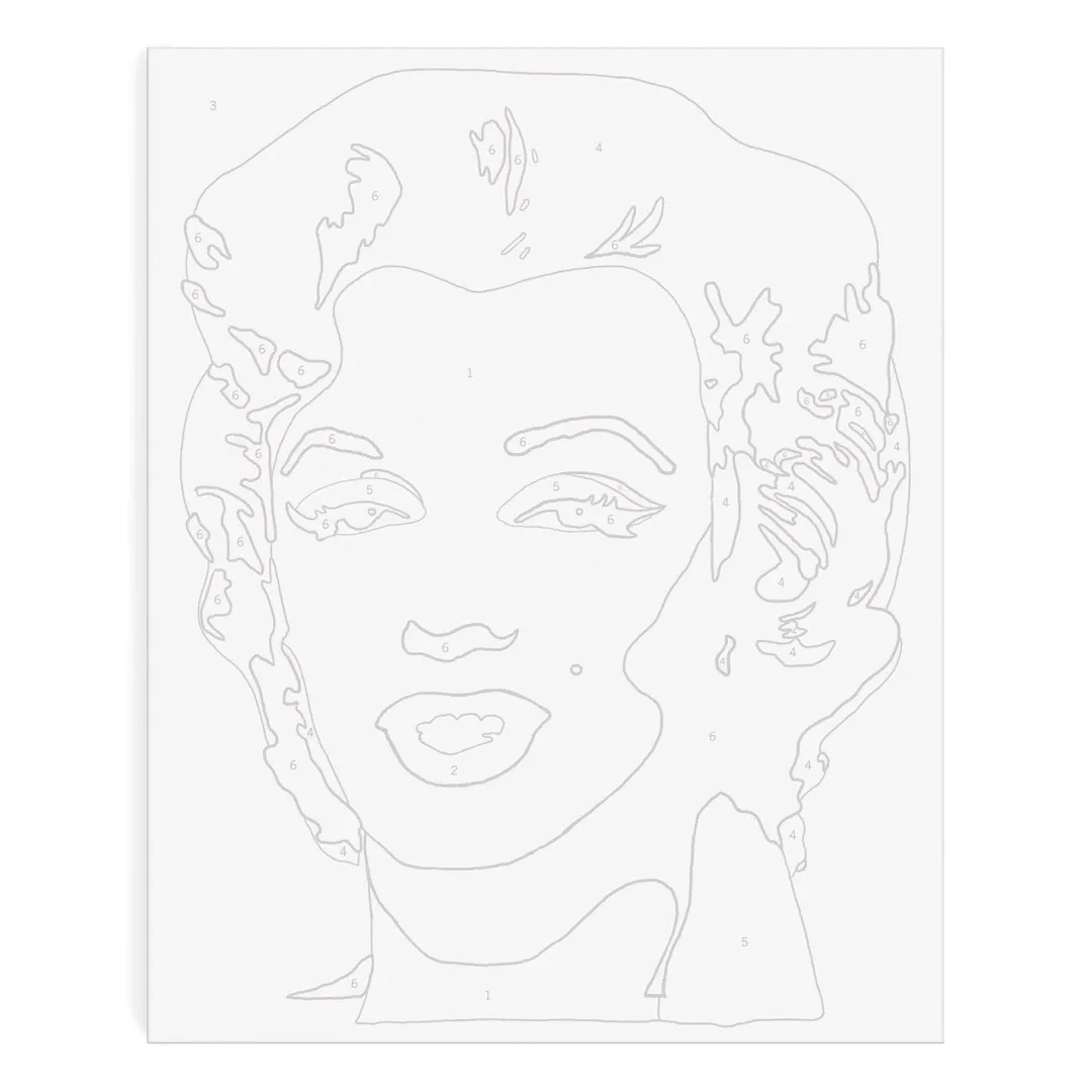 Galison Andy Warhol Marilyn Paint By Number Kit