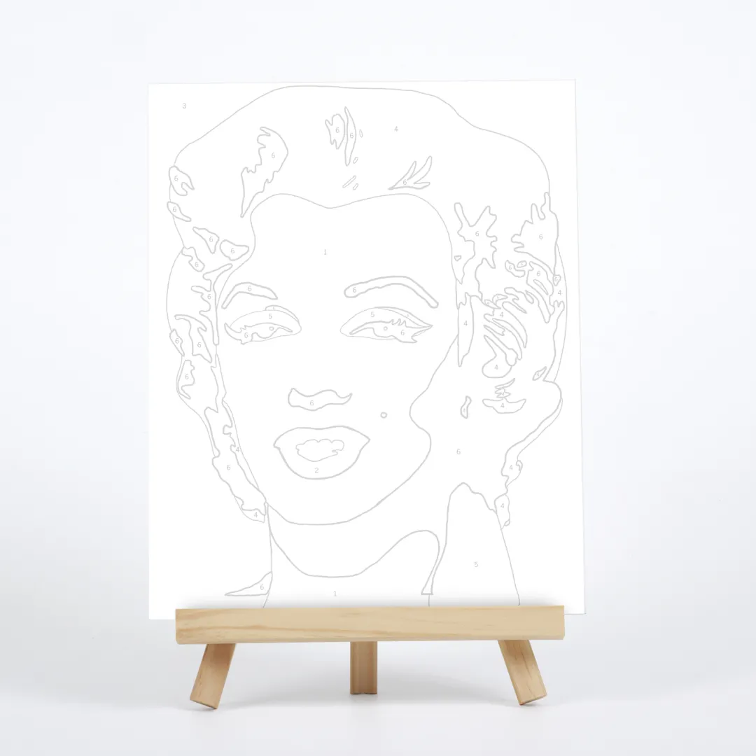 Galison Andy Warhol Marilyn Paint By Number Kit