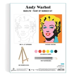Galison Andy Warhol Marilyn Paint By Number Kit