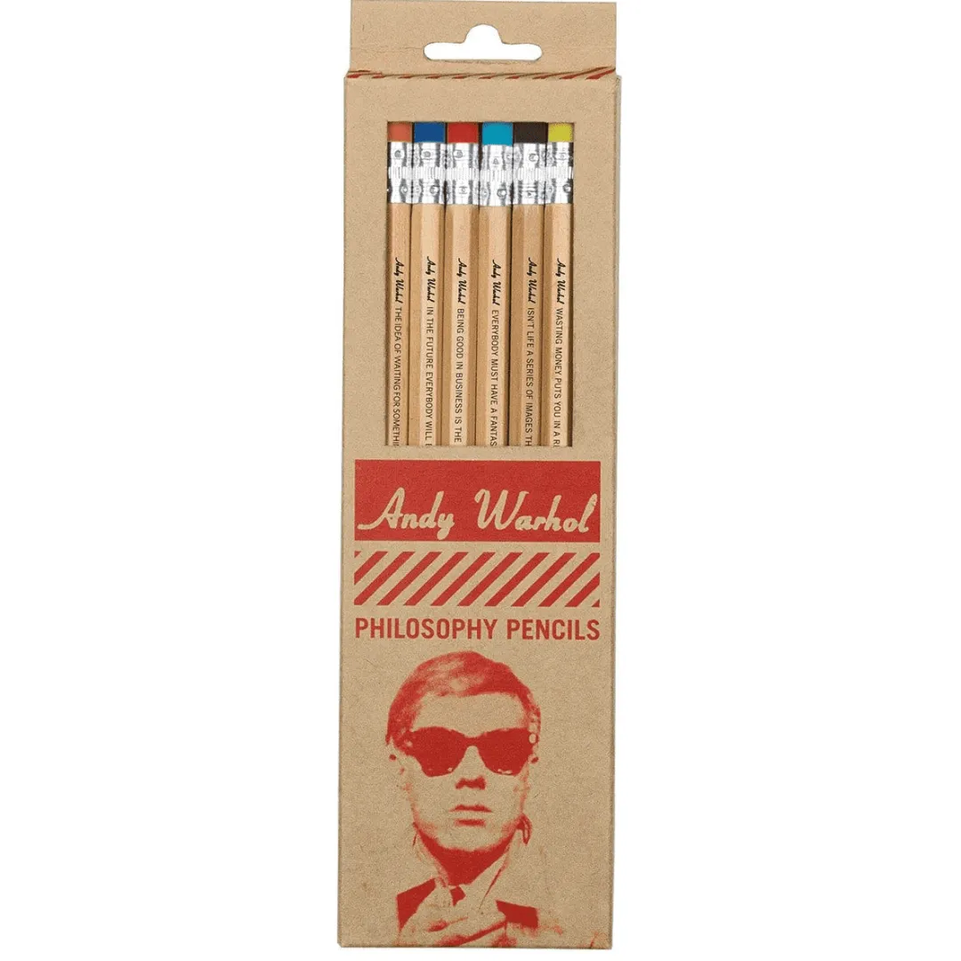 Galison Andy Warhol Philosophy Pencil Set