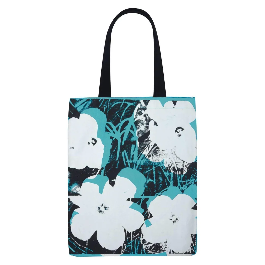 Galison Andy Warhol Poppies Canvas Tote Bag