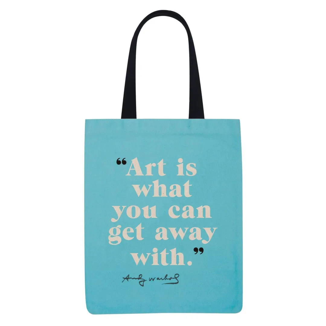 Galison Andy Warhol Poppies Canvas Tote Bag