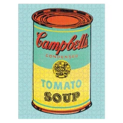 Galison Andy Warhol Soup Can Double-Sided 500 Piece Jigsaw Puzzle