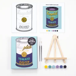 Galison Andy Warhol Soup Can Paint By Number Kit