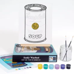 Galison Andy Warhol Soup Can Paint By Number Kit