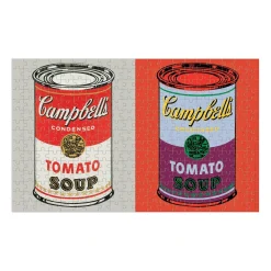 Galison Andy Warhol Soup Cans 300 Piece Lenticular Jigsaw Puzzle