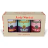 Galison Andy Warhol Soup Cans Set of 3 Shaped Puzzles in Tins