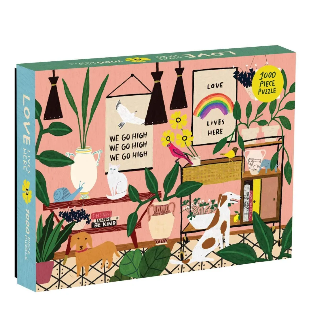 Galison Anne Bentley Love Lives Here 1000 Piece Jigsaw Puzzle