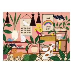 Galison Anne Bentley Love Lives Here 1000 Piece Jigsaw Puzzle