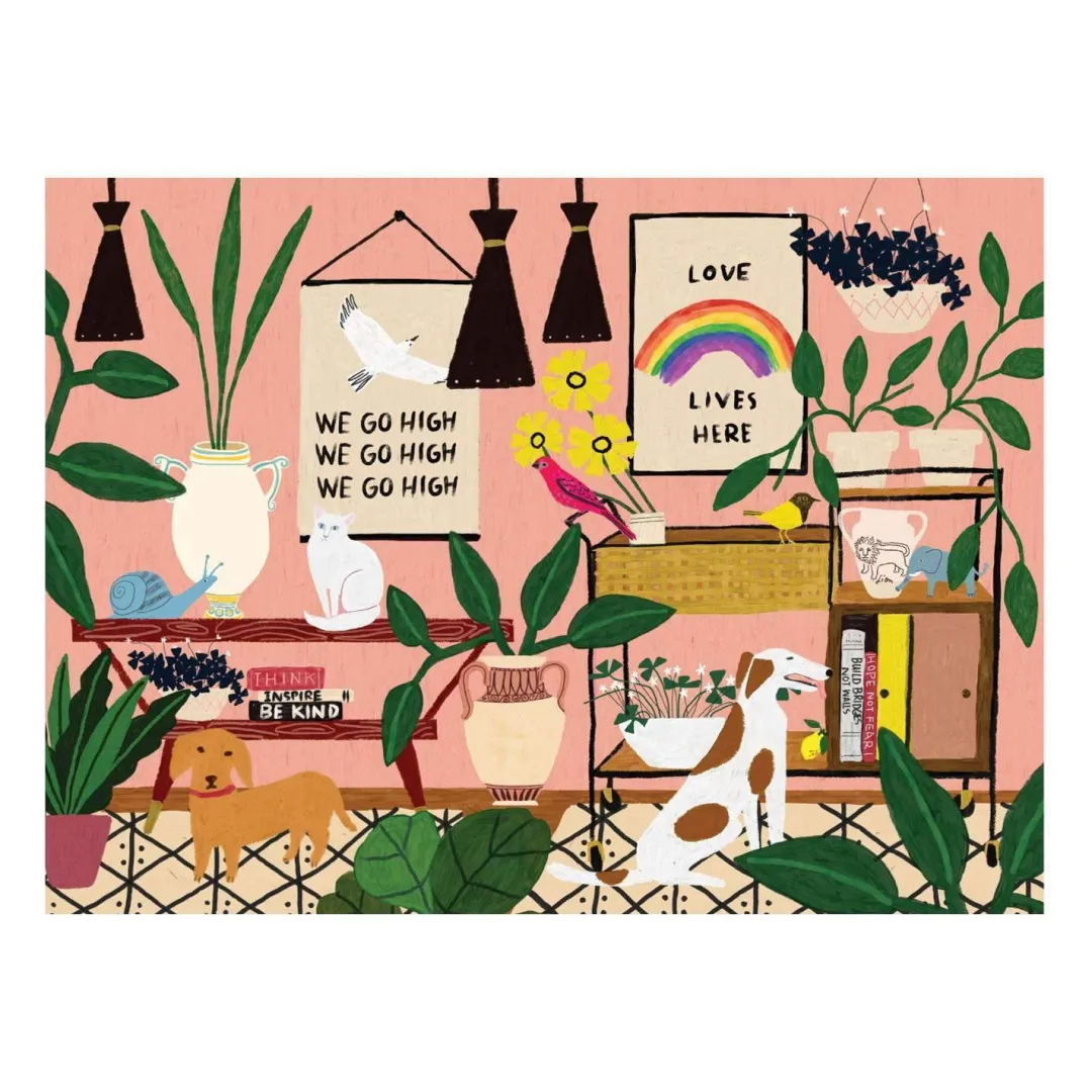 Galison Anne Bentley Love Lives Here 1000 Piece Jigsaw Puzzle