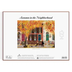 Galison Autumn in the Neighborhood 1000 Piece Puzzle