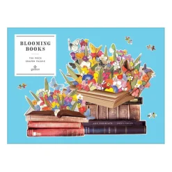 Galison Ben Giles Blooming Books 750 Piece Shaped Jigsaw Puzzle
