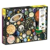 Galison Ben Giles Zero Gravity 1000 Piece Jigsaw Puzzle With Shaped Pieces
