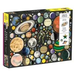 Galison Ben Giles Zero Gravity 1000 Piece Jigsaw Puzzle With Shaped Pieces