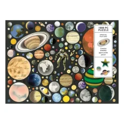 Galison Ben Giles Zero Gravity 1000 Piece Jigsaw Puzzle With Shaped Pieces