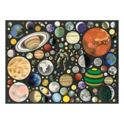 Galison Ben Giles Zero Gravity 1000 Piece Jigsaw Puzzle With Shaped Pieces
