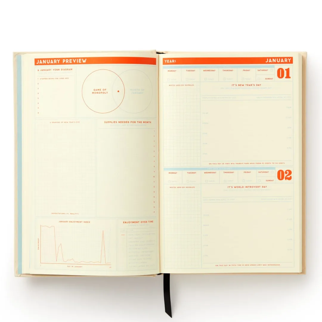 Galison Big Plans Undated Standard Planner