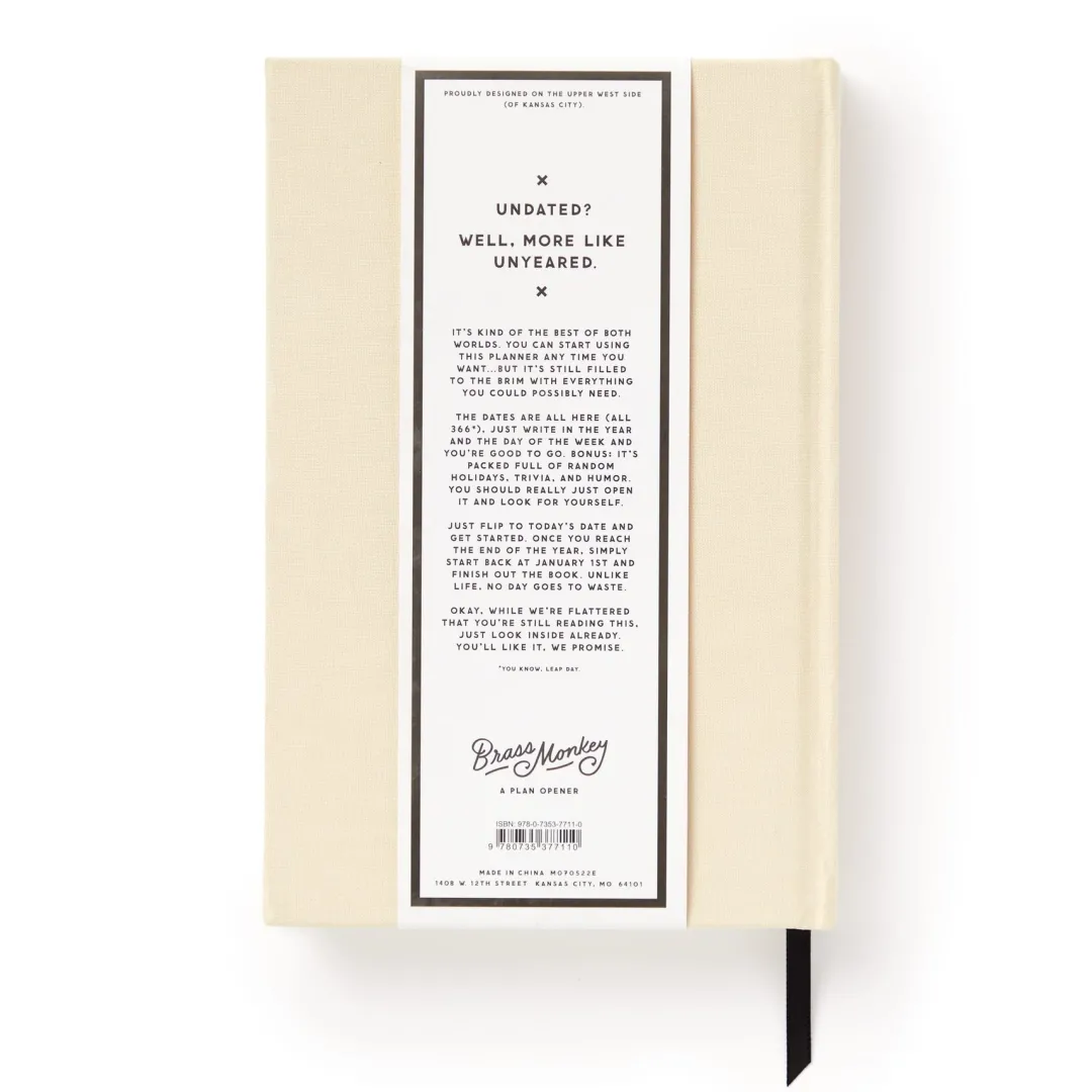 Galison Big Plans Undated Standard Planner