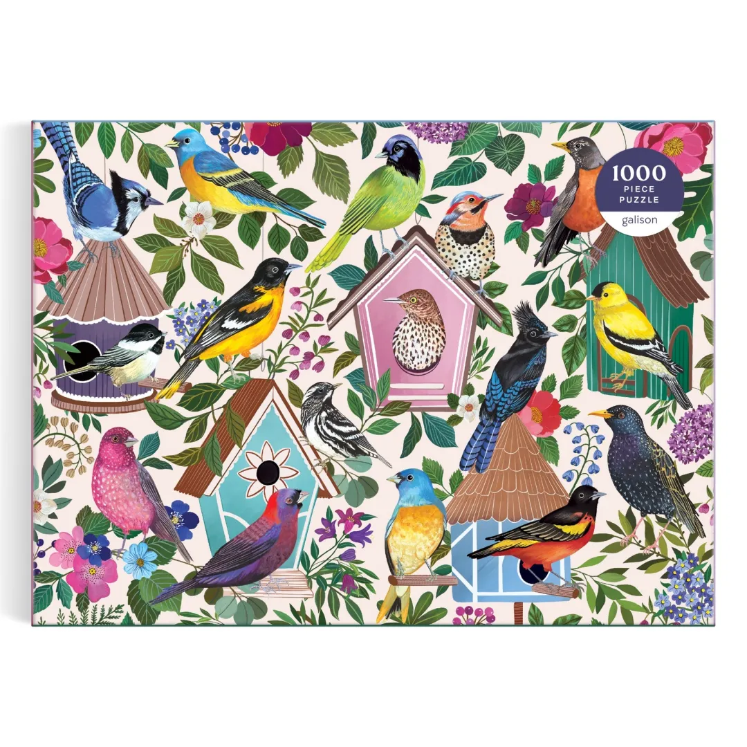 Galison Birdhouse Lane 1000 Piece Puzzle