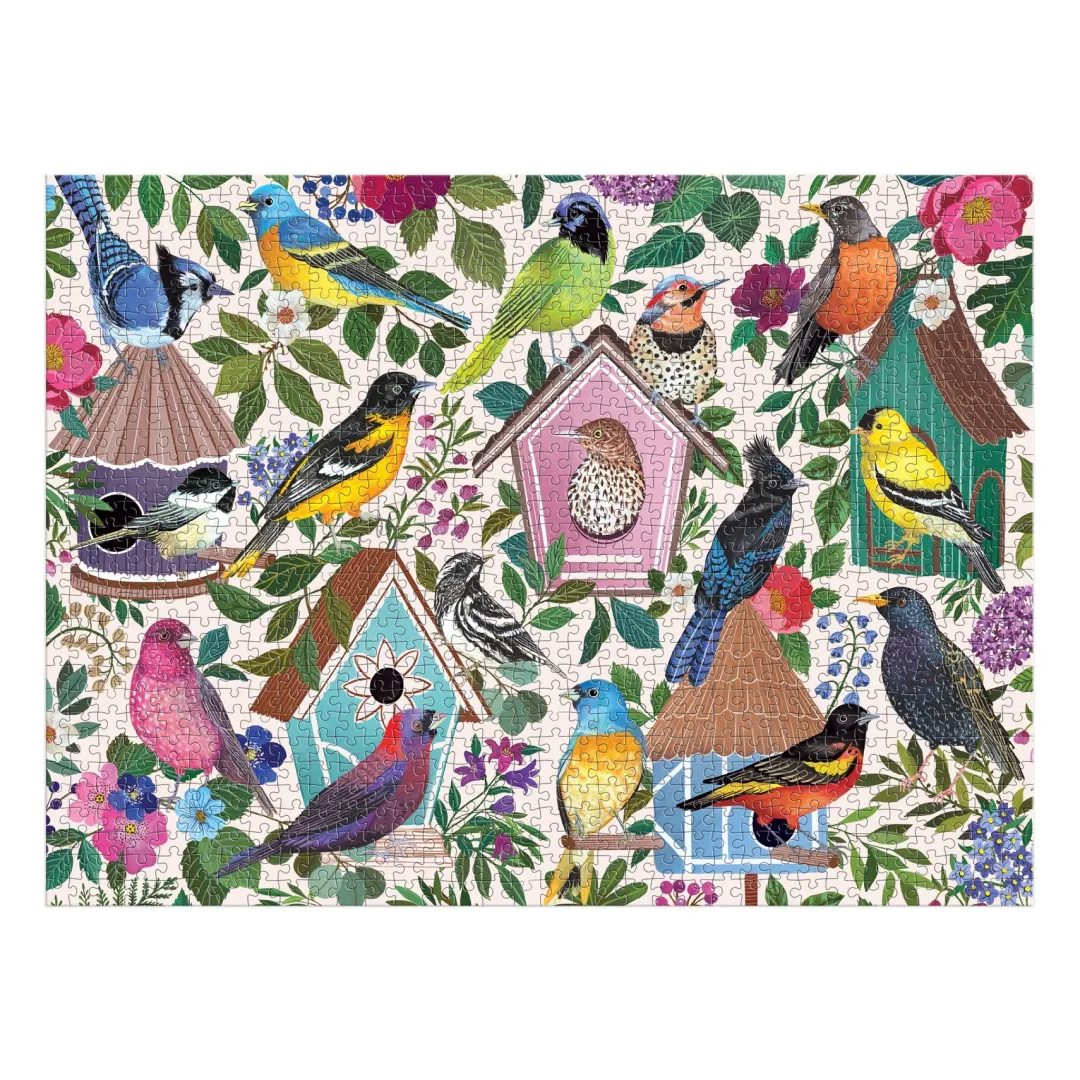 Galison Birdhouse Lane 1000 Piece Puzzle