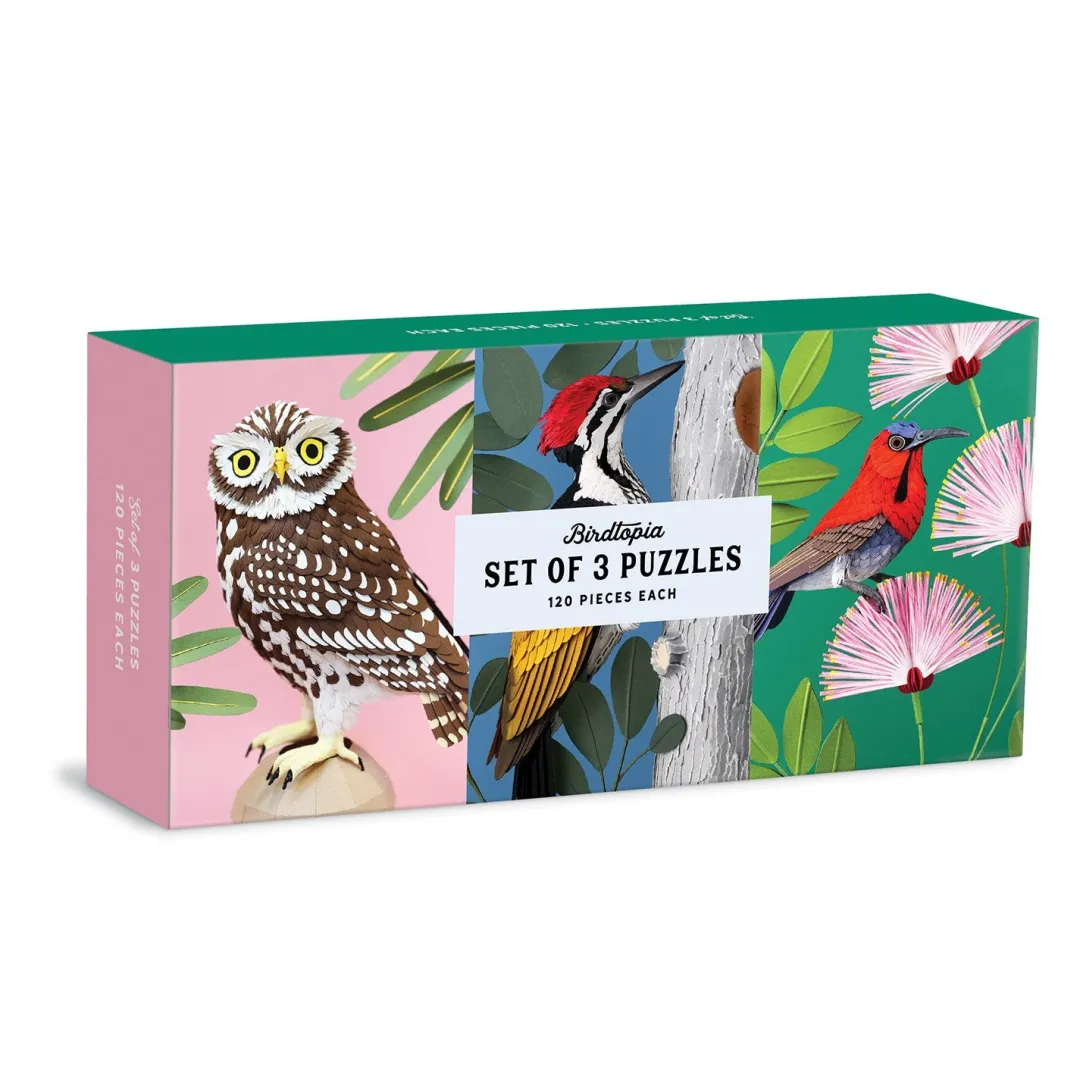 Galison Birdtopia Jigsaw Puzzle Set