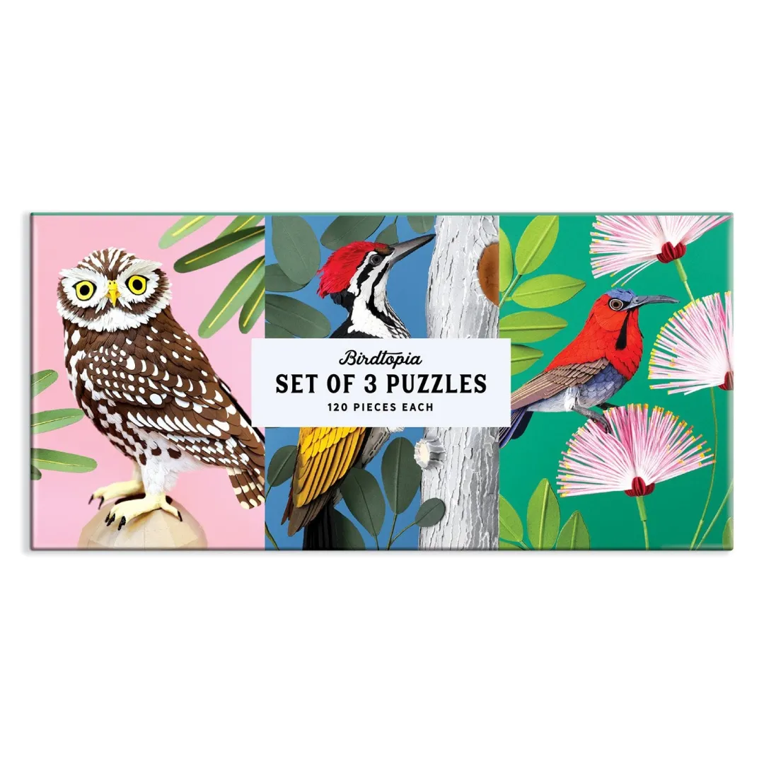 Galison Birdtopia Jigsaw Puzzle Set
