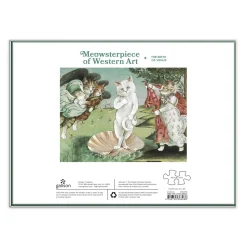 Galison Birth of Venus Meowsterpiece of Western Art 1000 Piece Jigsaw Puzzle