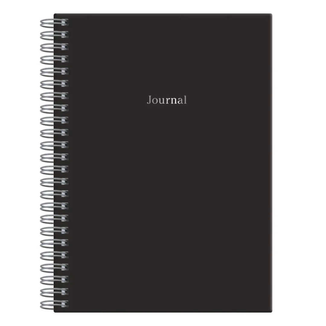 Galison Black Wire-O Journal