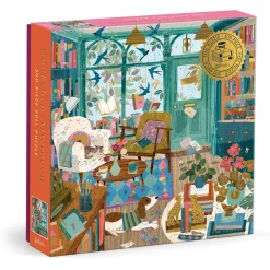 Galison Bookshop Afternoon 500 Piece Foil Puzzle