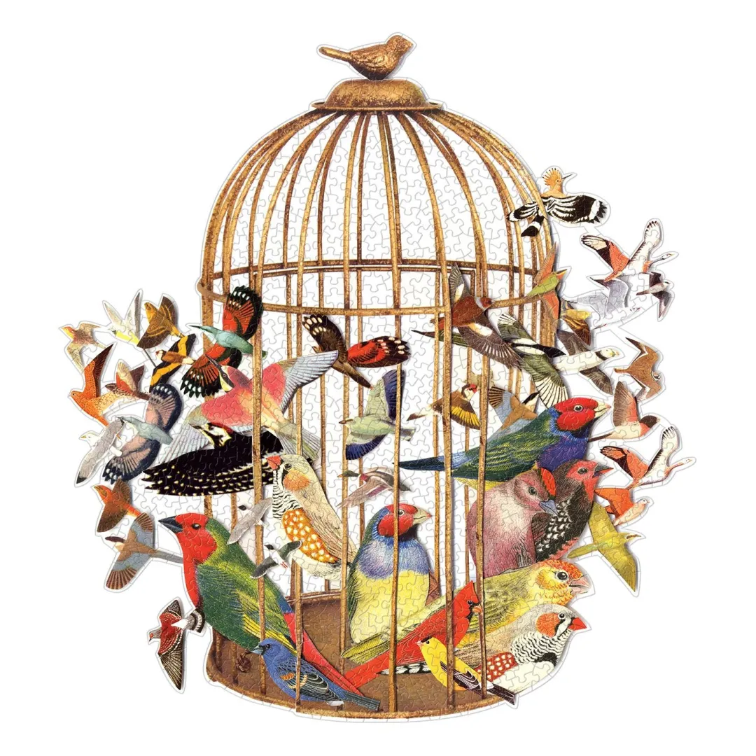 Galison Bouquet of Birds 750 Piece Shaped Jigsaw Puzzle